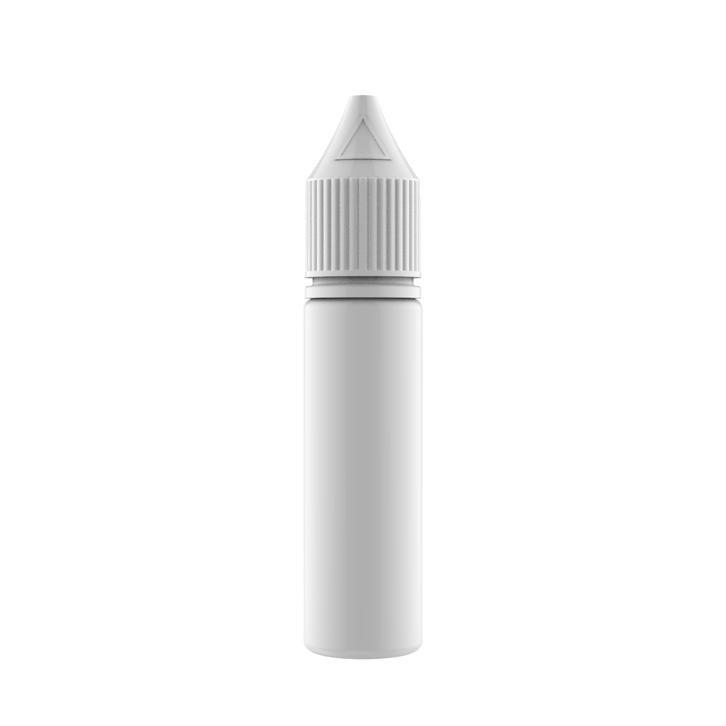 Chubby Gorilla - 20ML Unicorn Bottle - Solid White Bottle / White Cap - V3 - Copackr.com