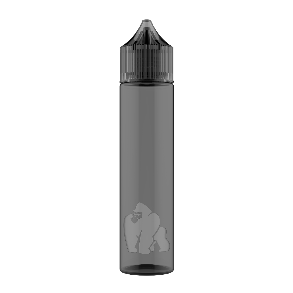 Chubby Gorilla - 60ML "SOFT" Unicorn Bottle - Transparent Black - Copackr.com