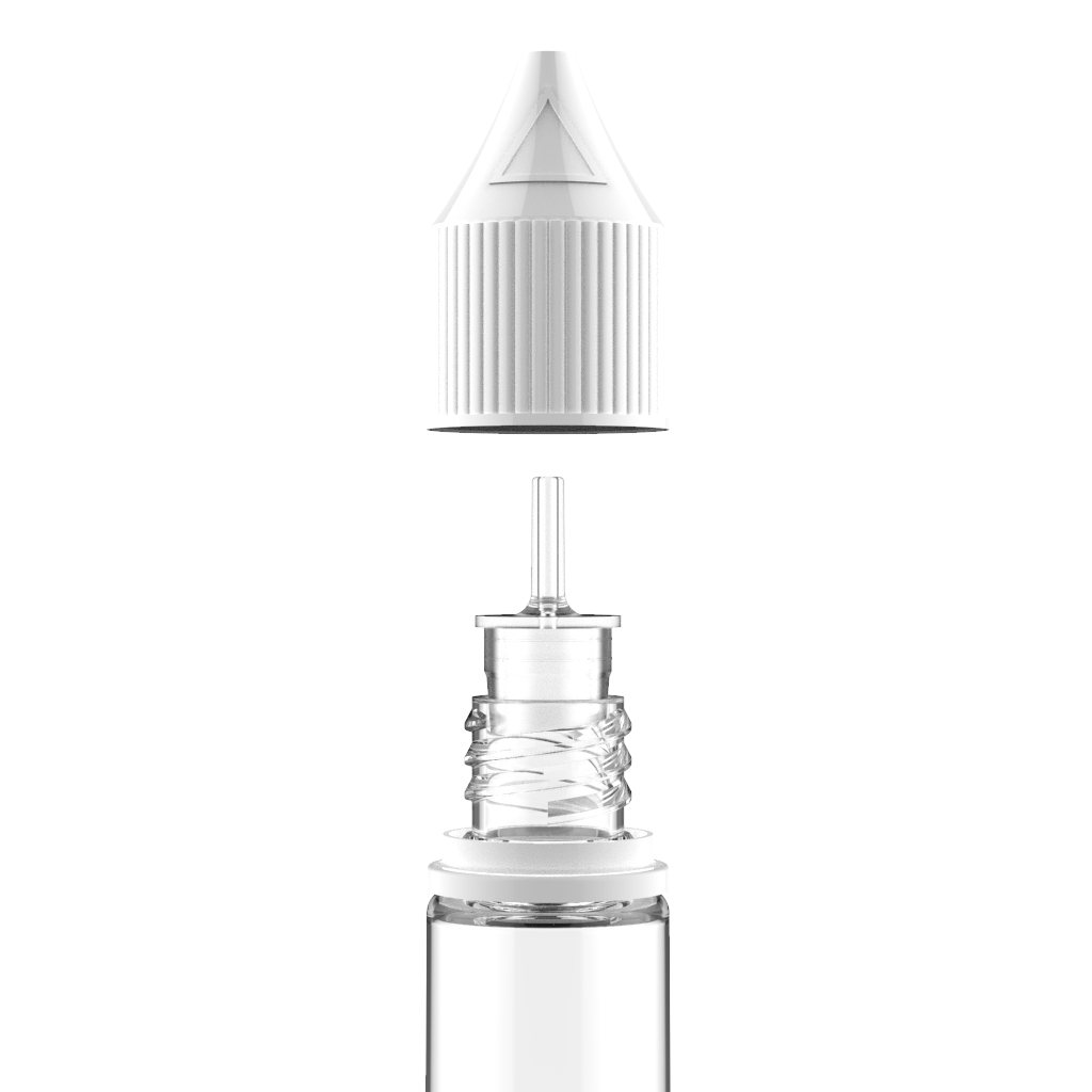 Chubby Gorilla - 10ML Unicorn Bottle - Clear Bottle / White Cap - V3 - Copackr.com