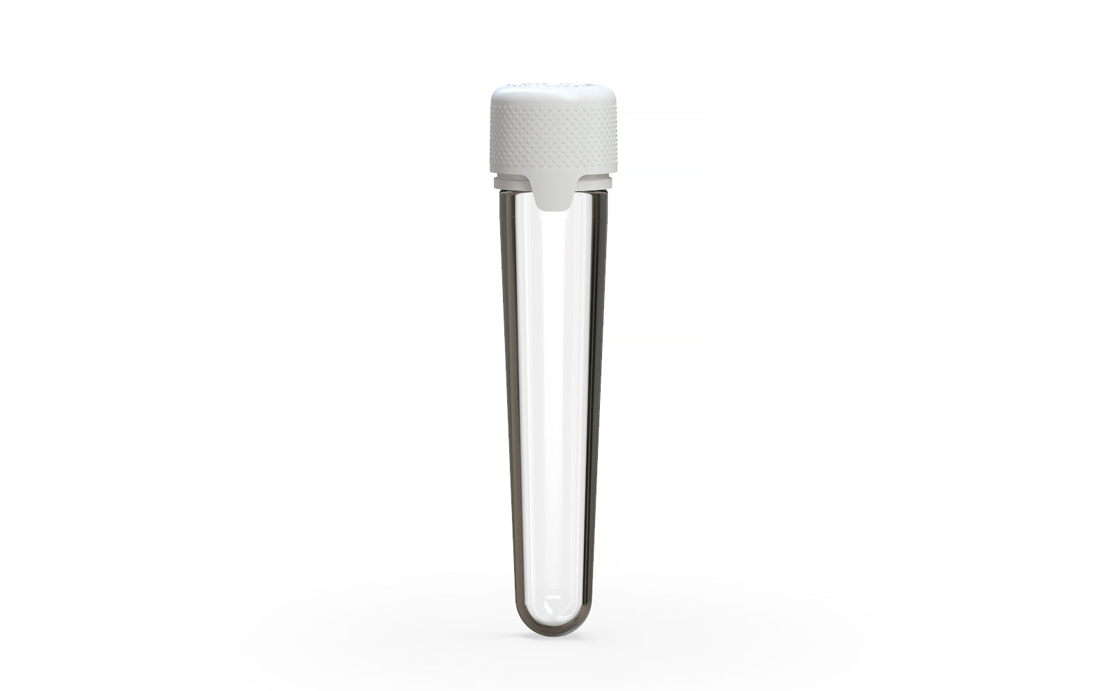 Aviator CR - Tube 100MM with Inner Seal & Tamper - Clear Natural (Transparent) with Opaque White Lid