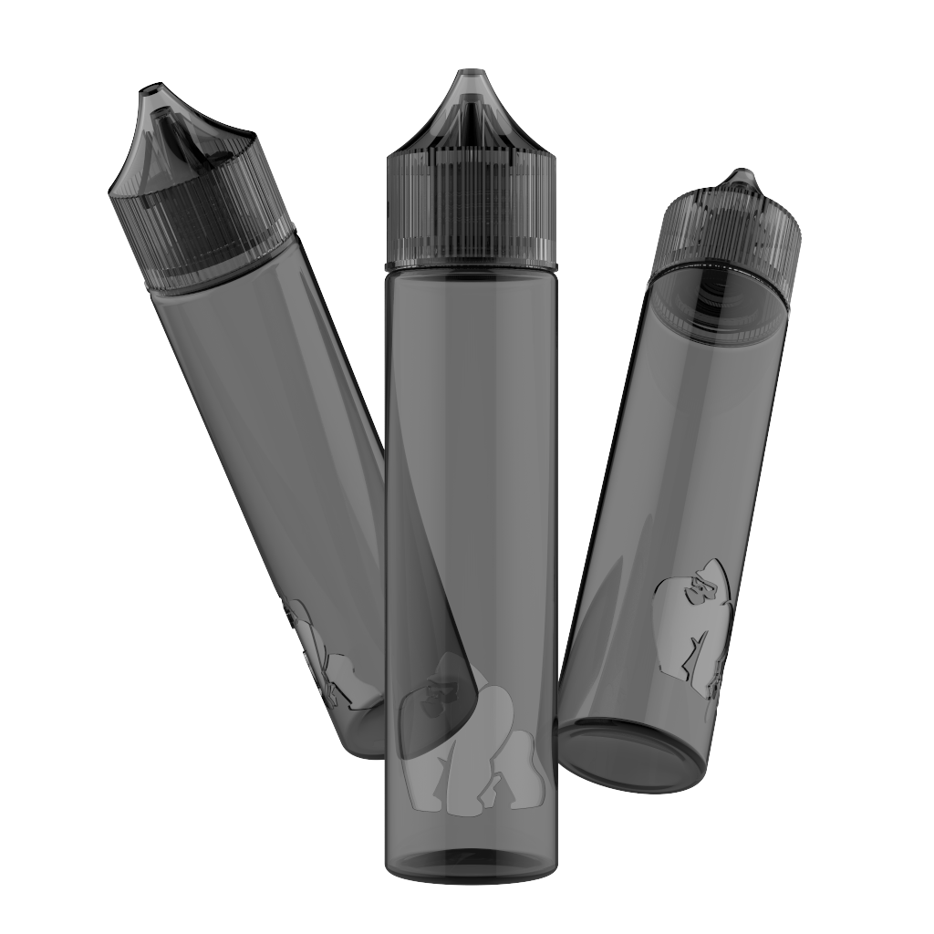 Chubby Gorilla - 60ML "SOFT" Unicorn Bottle - Transparent Black - Copackr.com