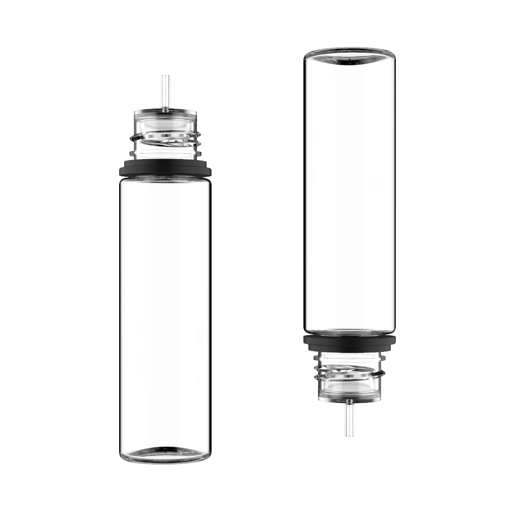 Chubby Gorilla 60ML Unicorn Bottle - Clear Bottle / Black Cap - V3 - Copackr.com