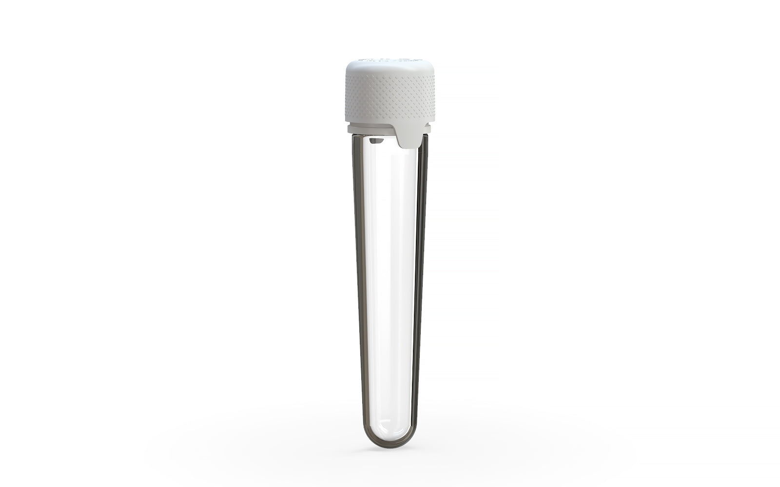 Aviator CR - Tube 100MM with Inner Seal & Tamper - Clear Natural (Transparent) with Opaque White Lid
