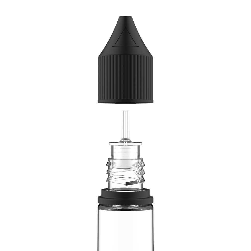 Chubby Gorilla - 30ML Unicorn Bottle - Clear Bottle / Black Cap - V3 - Copackr.com