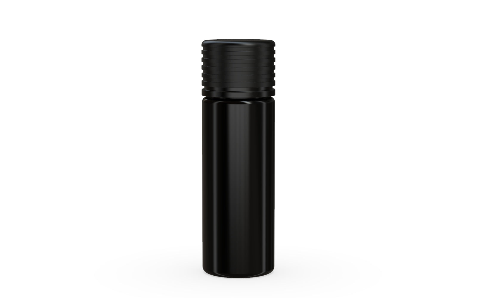 Spiral CR - Tube 65mm with Inner Seal & Tamper - Opaque Black with Opaque Black Lid