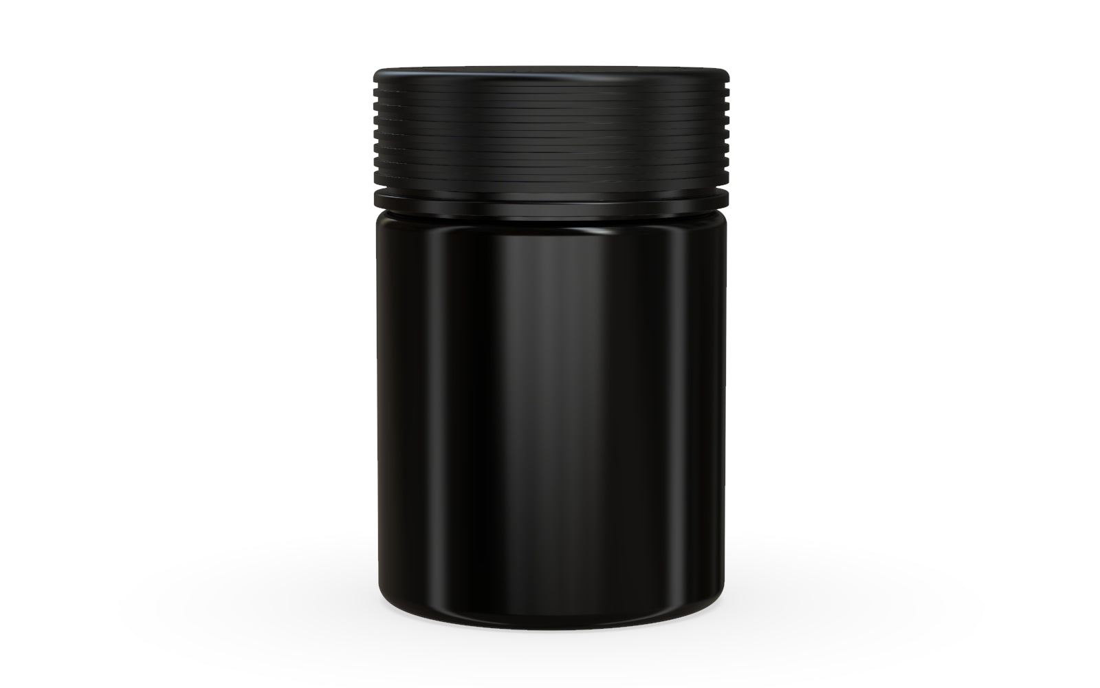 650CC/21.5FL.OZ Spiral CR - XL Container With Inner Seal & Tamper - Opaque Black Container With Opaque Black Lid