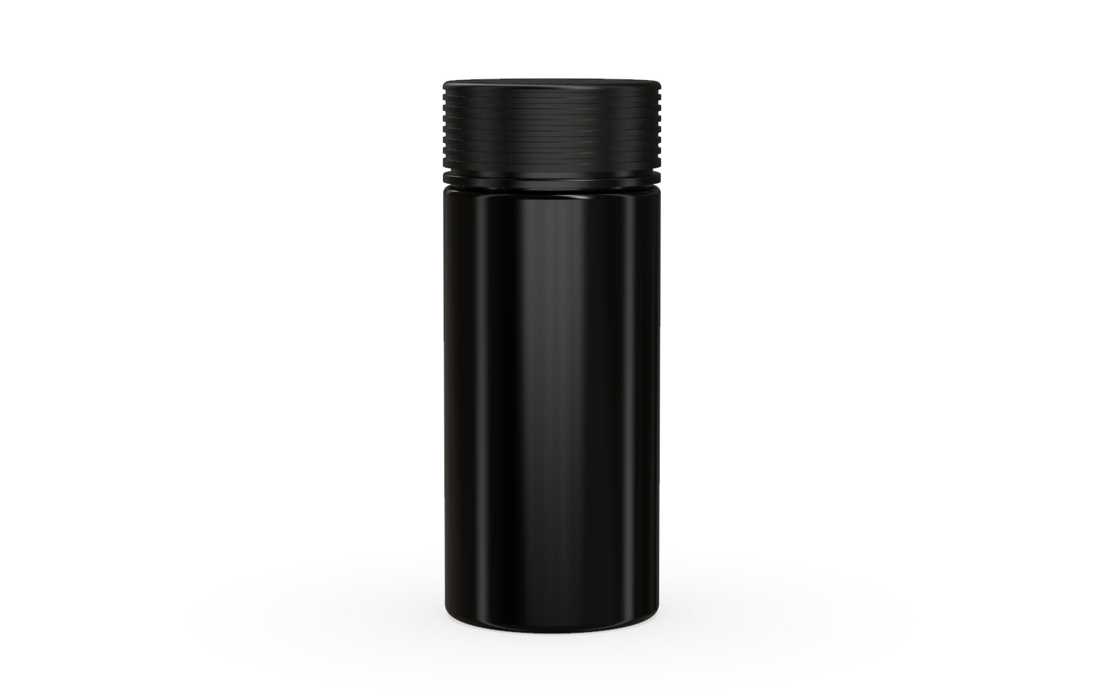 240CC/8FL.OZ Spiral CR - Container With Inner Seal & Tamper - Opaque Black With Opaque Black Lid