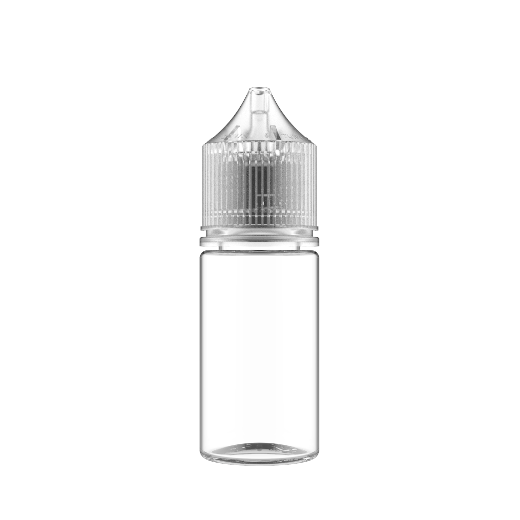 Chubby Gorilla Chubby Gorilla - 30ML Stubby Unicorn Bottle - Clear Bottle / Natural Cap - V3