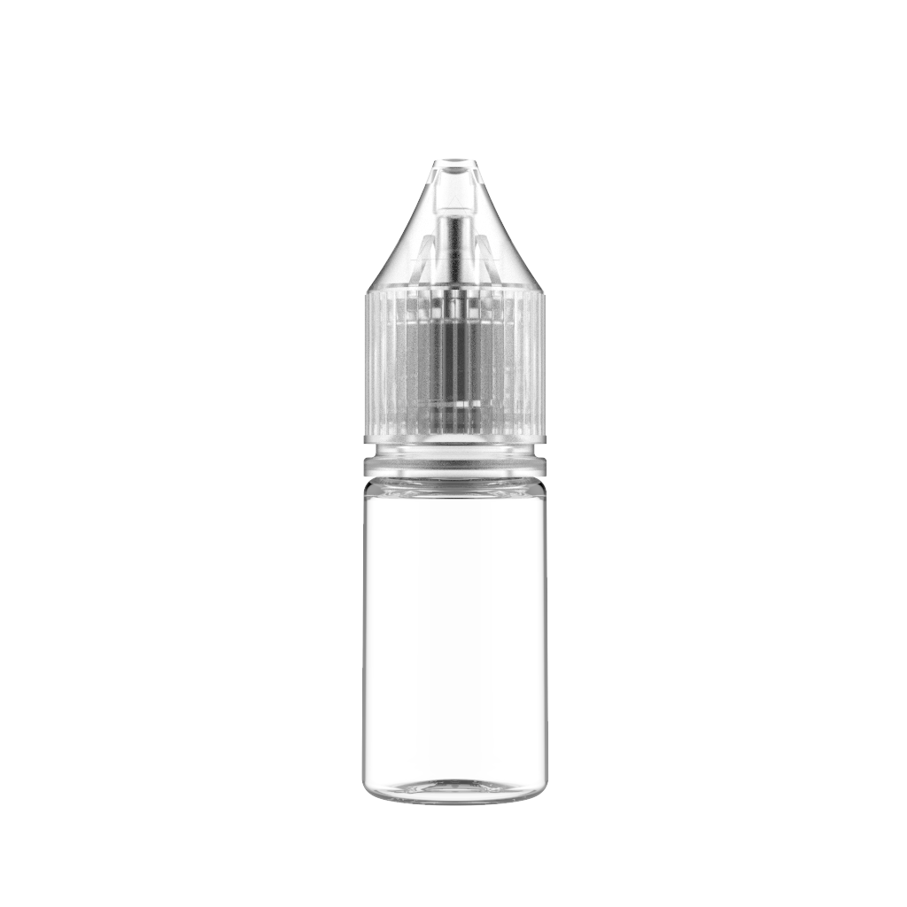 Chubby Gorilla - 10ML Unicorn Bottle - Clear Bottle / Clear Cap - V3 - With Reducer - Copackr.com