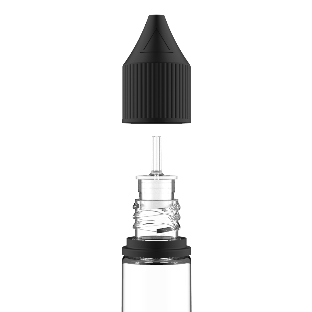 Chubby Gorilla - 10ML Unicorn Bottle - Clear Bottle / Black Cap - V3 - Copackr.com
