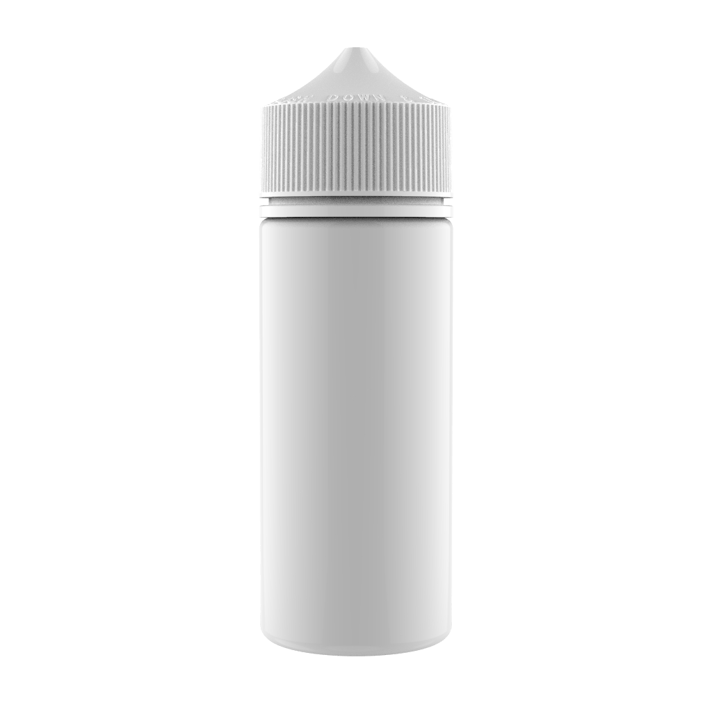 Chubby Gorilla - 120ML Unicorn Bottle - Solid White Bottle / White Cap - V3 - Copackr.com